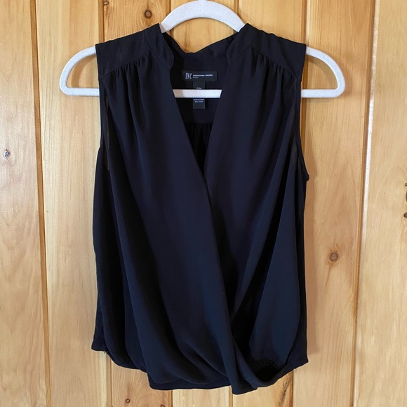 INC International Concepts Petite Women’s Black Tank Top - Picture 2 of 4